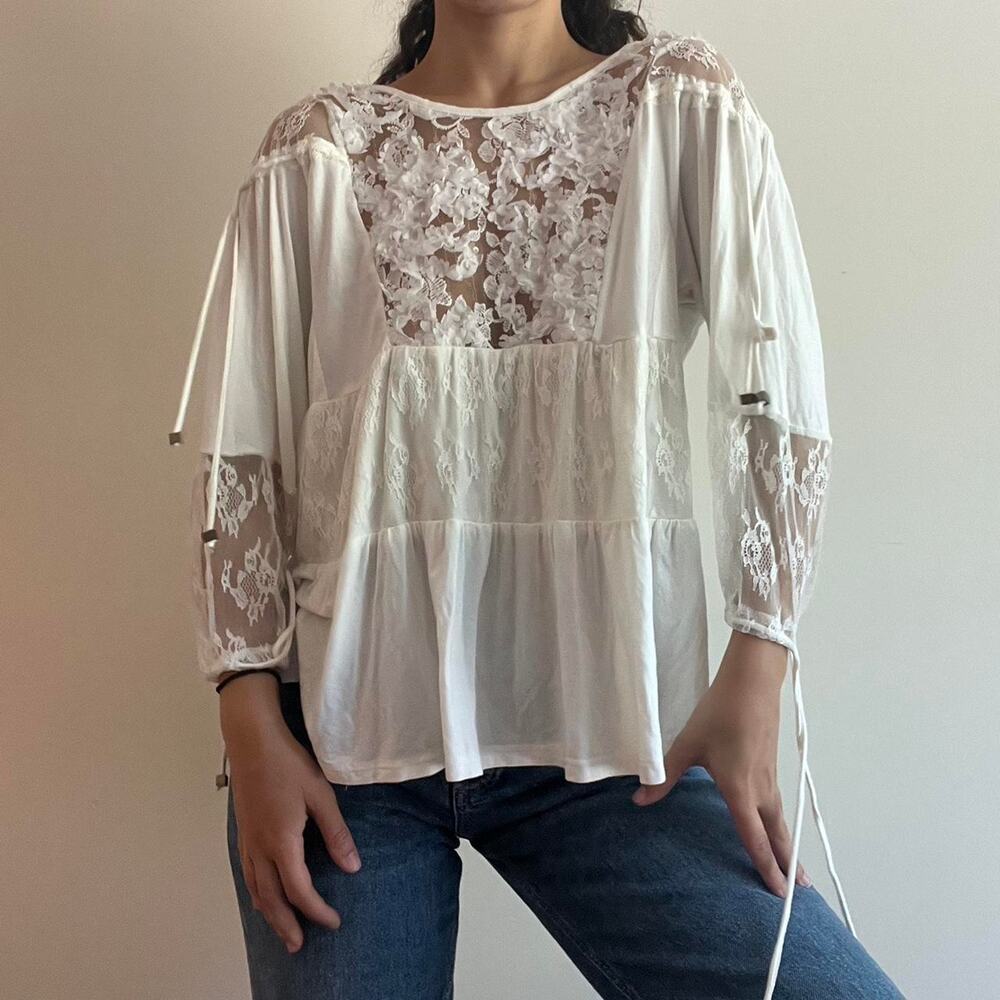White boho blouse - Picture 2 of 5